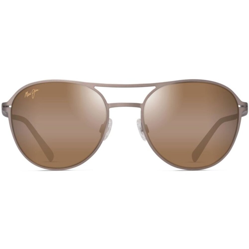 Maui Jim Sunglasses Half Moon Satin Sepia Silver Silver Bronze MJ0890S 003